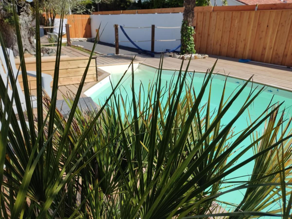 chambre indépendante avec piscine Gujan-Mestras Extérieur photo