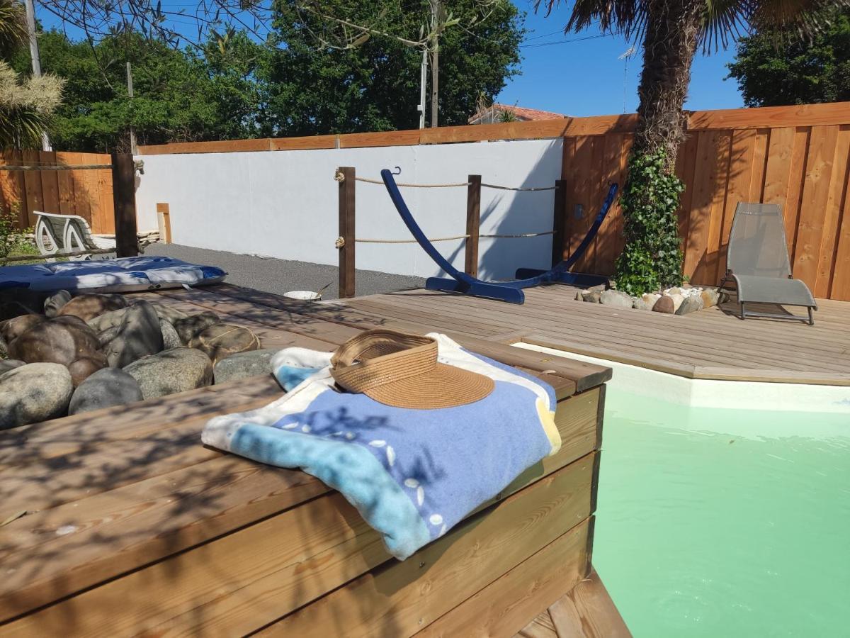 chambre indépendante avec piscine Gujan-Mestras Extérieur photo